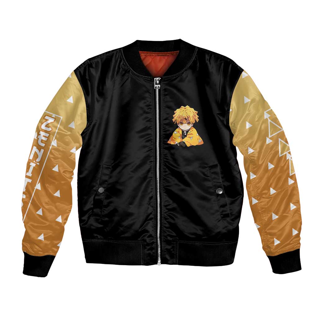 Agatsuma Zenitsu Demon Slayer Bomber Jacket Anime Style