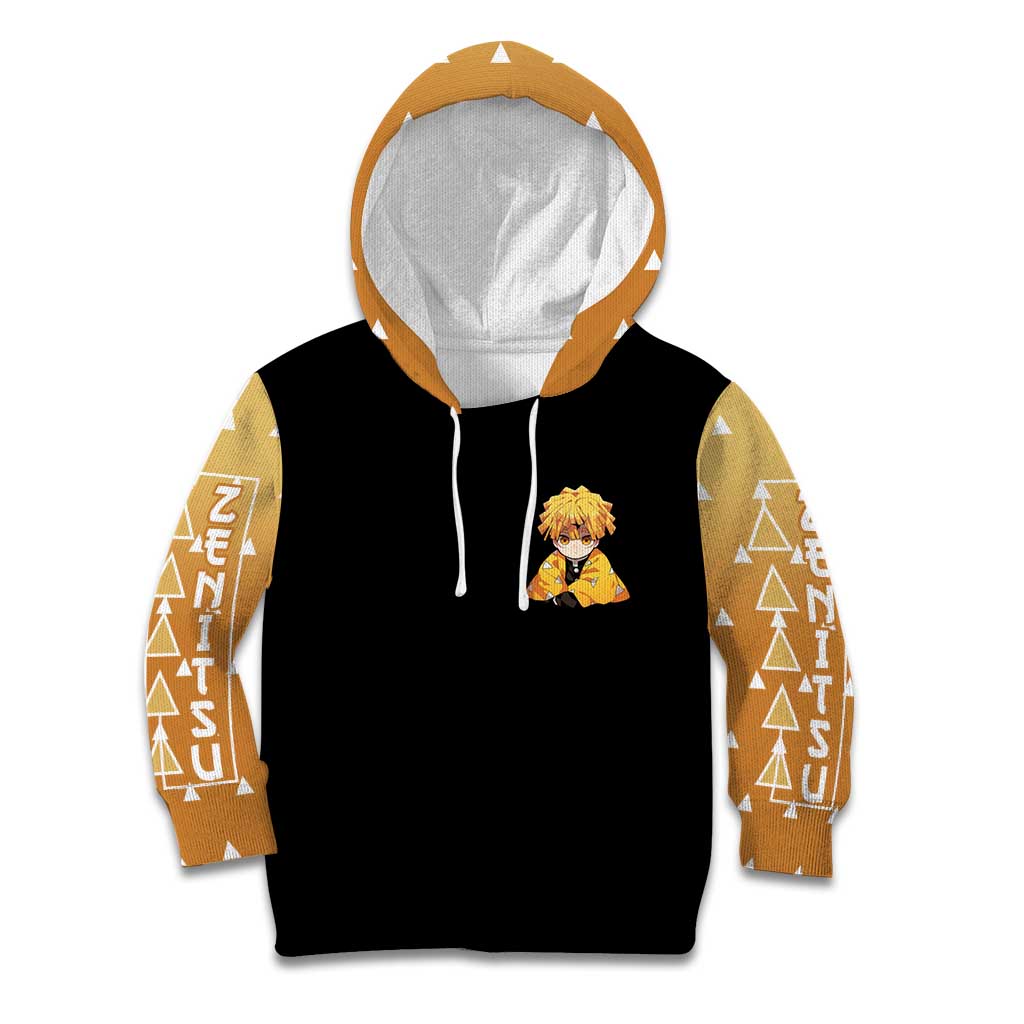 Agatsuma Zenitsu Demon Slayer Kid Hoodie Anime Style