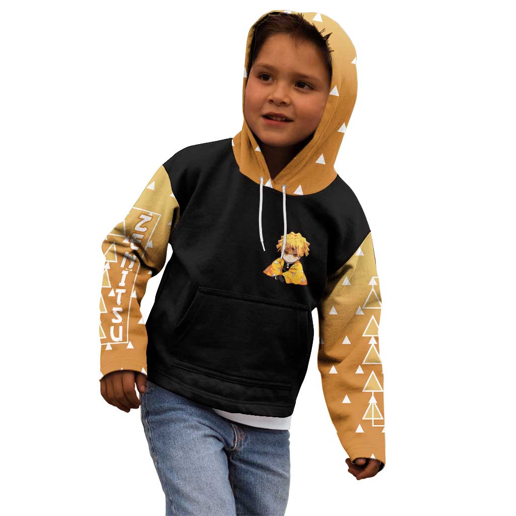 Agatsuma Zenitsu Demon Slayer Kid Hoodie Anime Style