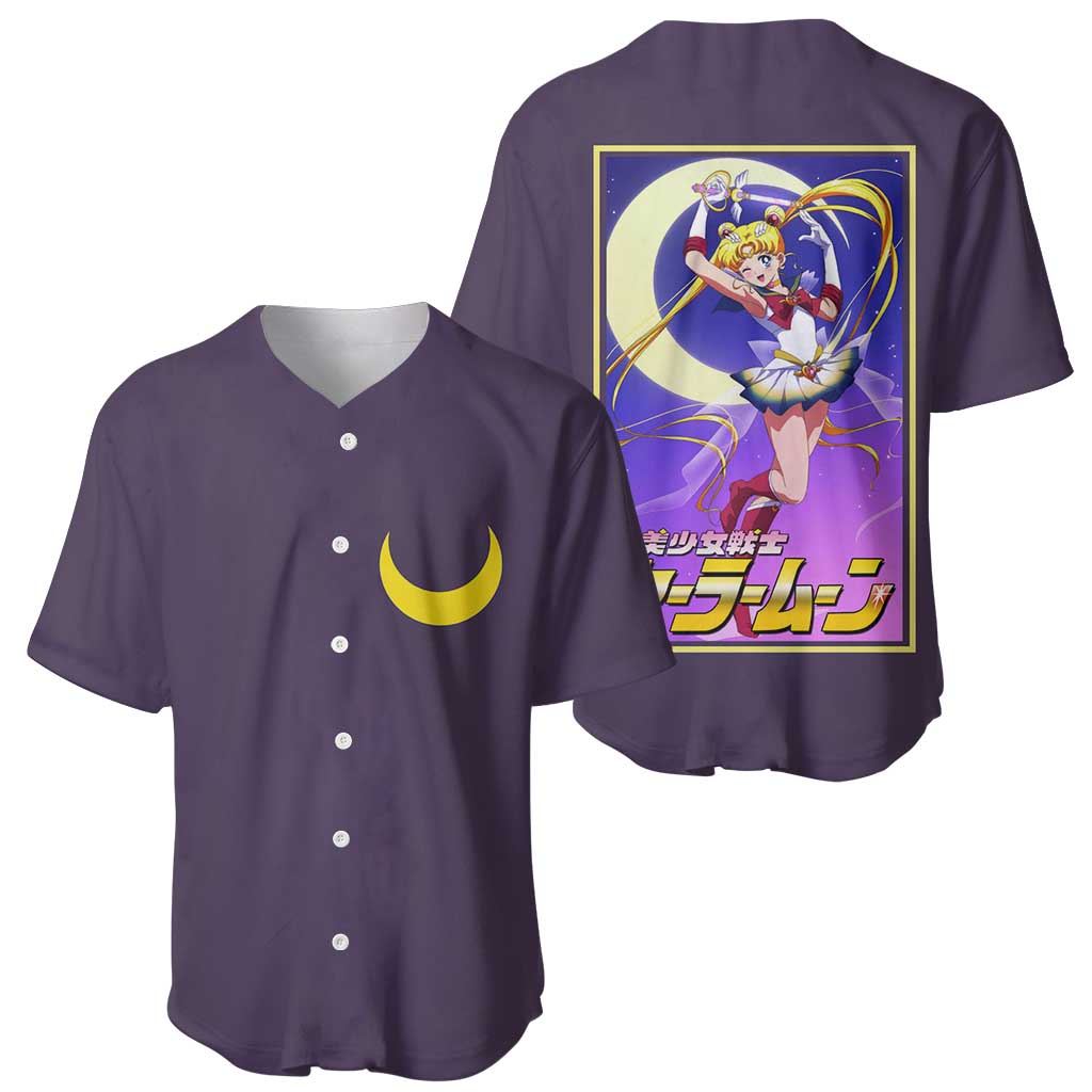 Usagi Tsukino Sailor Moon Baseball Jersey Anime Style