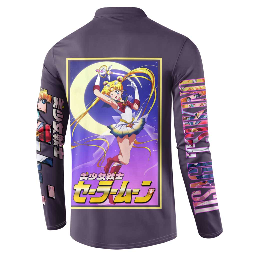 Usagi Tsukino Sailor Moon Button Sweatshirt Anime Style