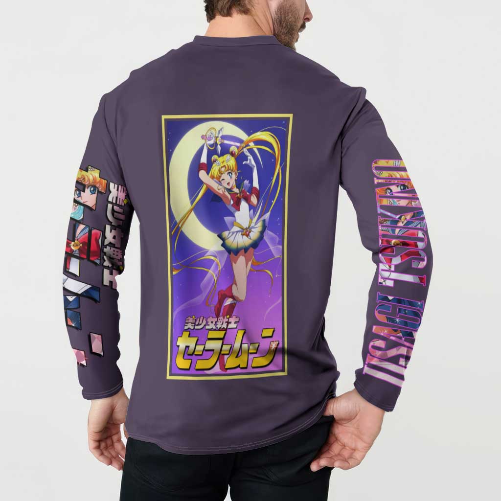 Usagi Tsukino Sailor Moon Button Sweatshirt Anime Style