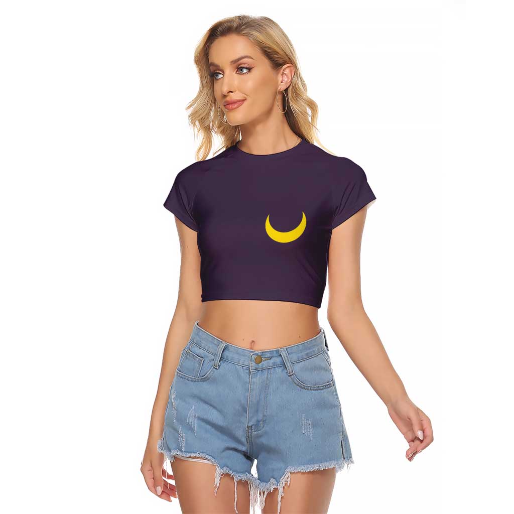 Usagi Tsukino Sailor Moon Raglan Cropped T Shirt Anime Style