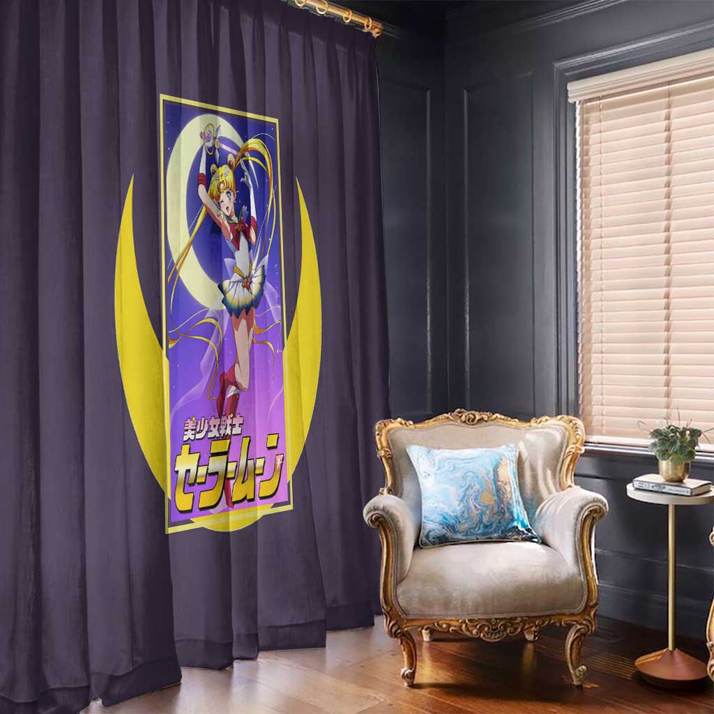 Usagi Tsukino Sailor Moon Window Curtain Anime Style