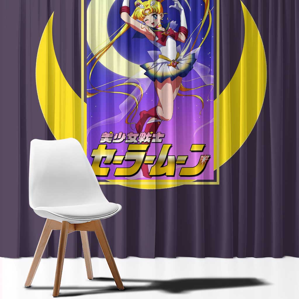 Usagi Tsukino Sailor Moon Window Curtain Anime Style