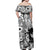 Ahegao Manga Collage Off Shoulder Maxi Dress Anime Style