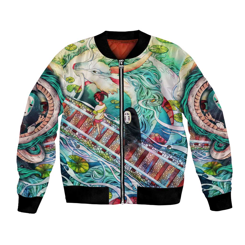 Mythical Spirited Away Studio Ghibli Bomber Jacket Anime Style