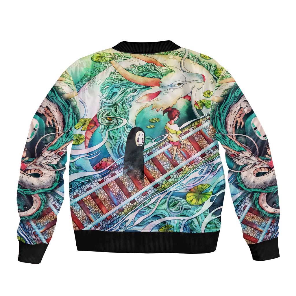Mythical Spirited Away Studio Ghibli Bomber Jacket Anime Style