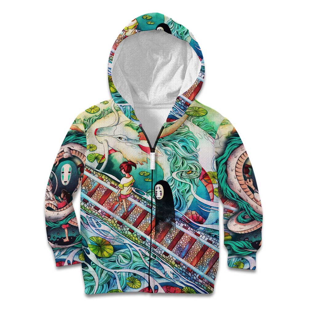 Mythical Spirited Away Studio Ghibli Kid Hoodie Anime Style