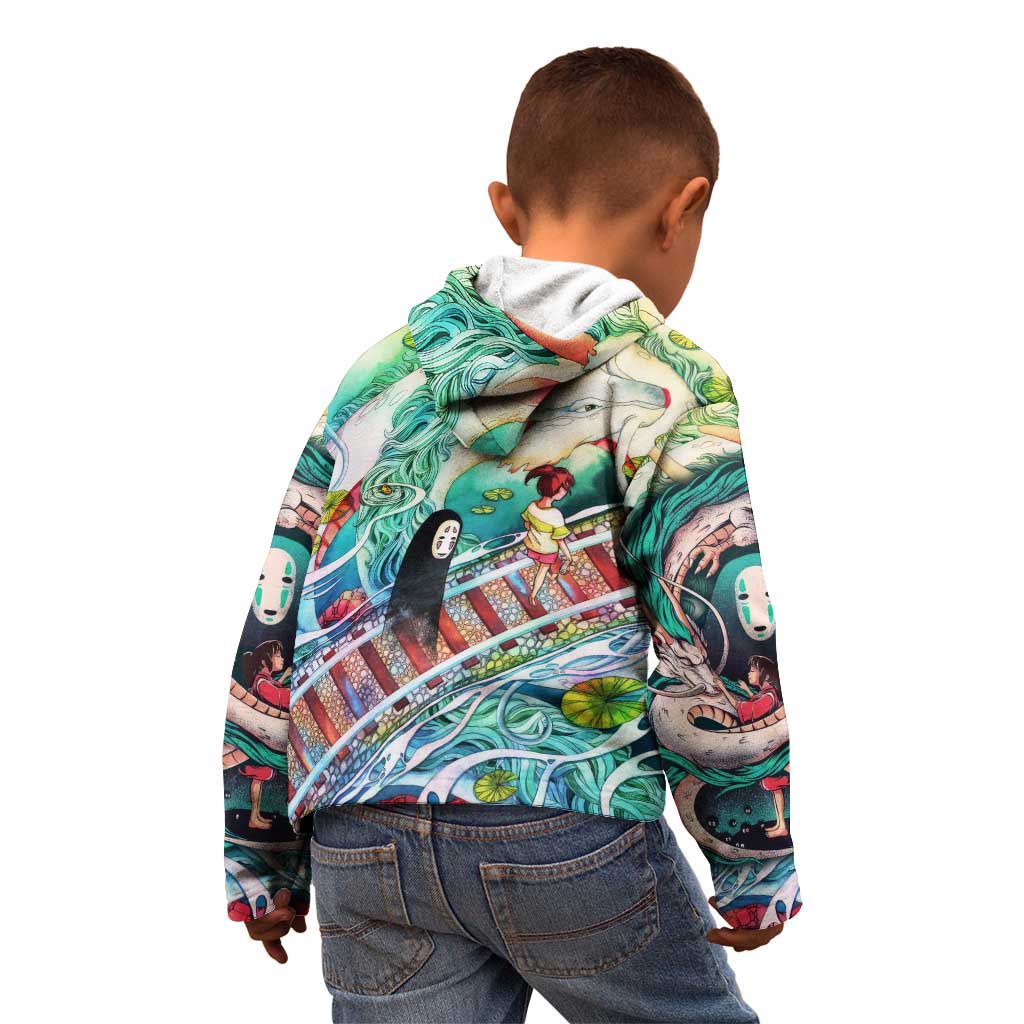 Mythical Spirited Away Studio Ghibli Kid Hoodie Anime Style