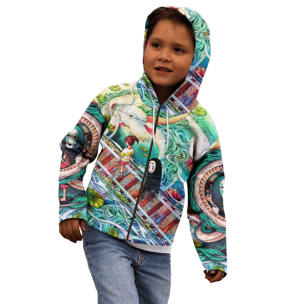Mythical Spirited Away Studio Ghibli Kid Hoodie Anime Style