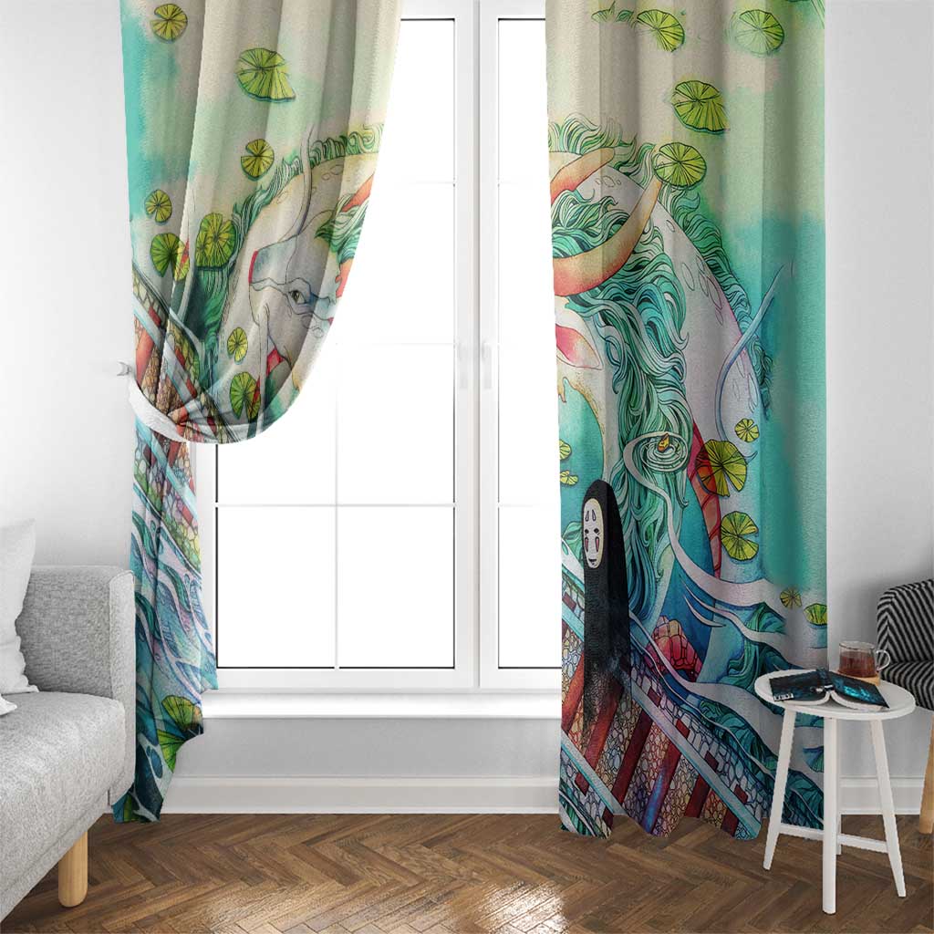 Mythical Spirited Away Studio Ghibli Window Curtain Anime Style