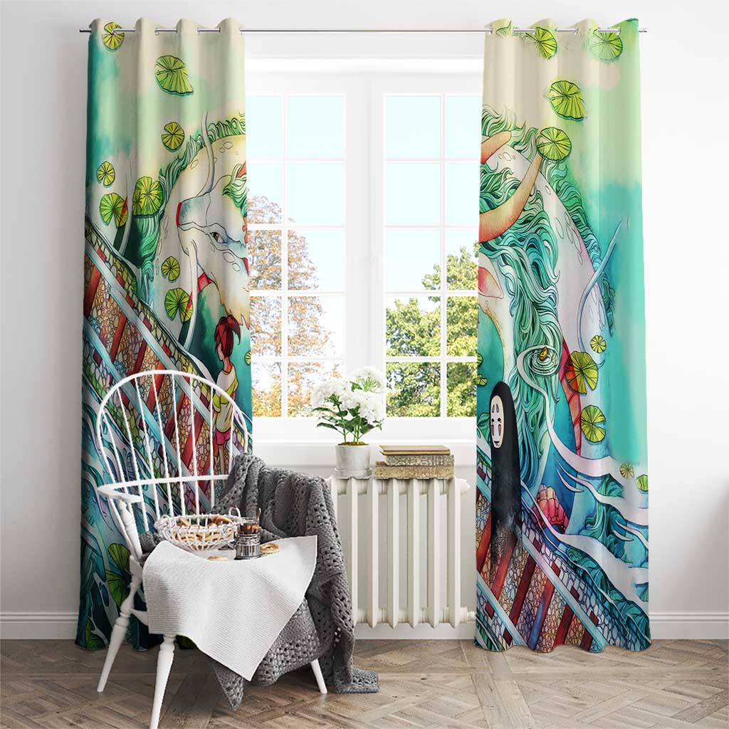 Mythical Spirited Away Studio Ghibli Window Curtain Anime Style
