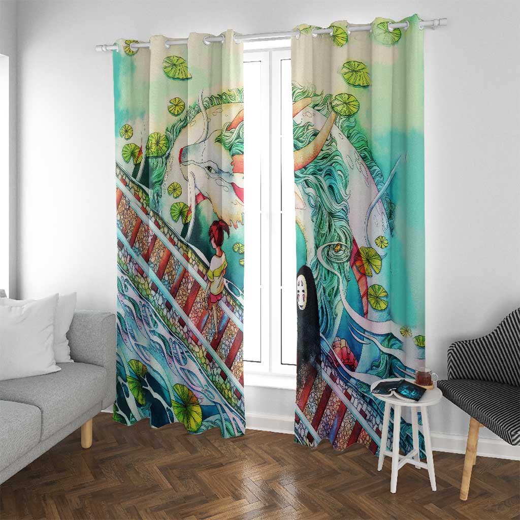 Mythical Spirited Away Studio Ghibli Window Curtain Anime Style