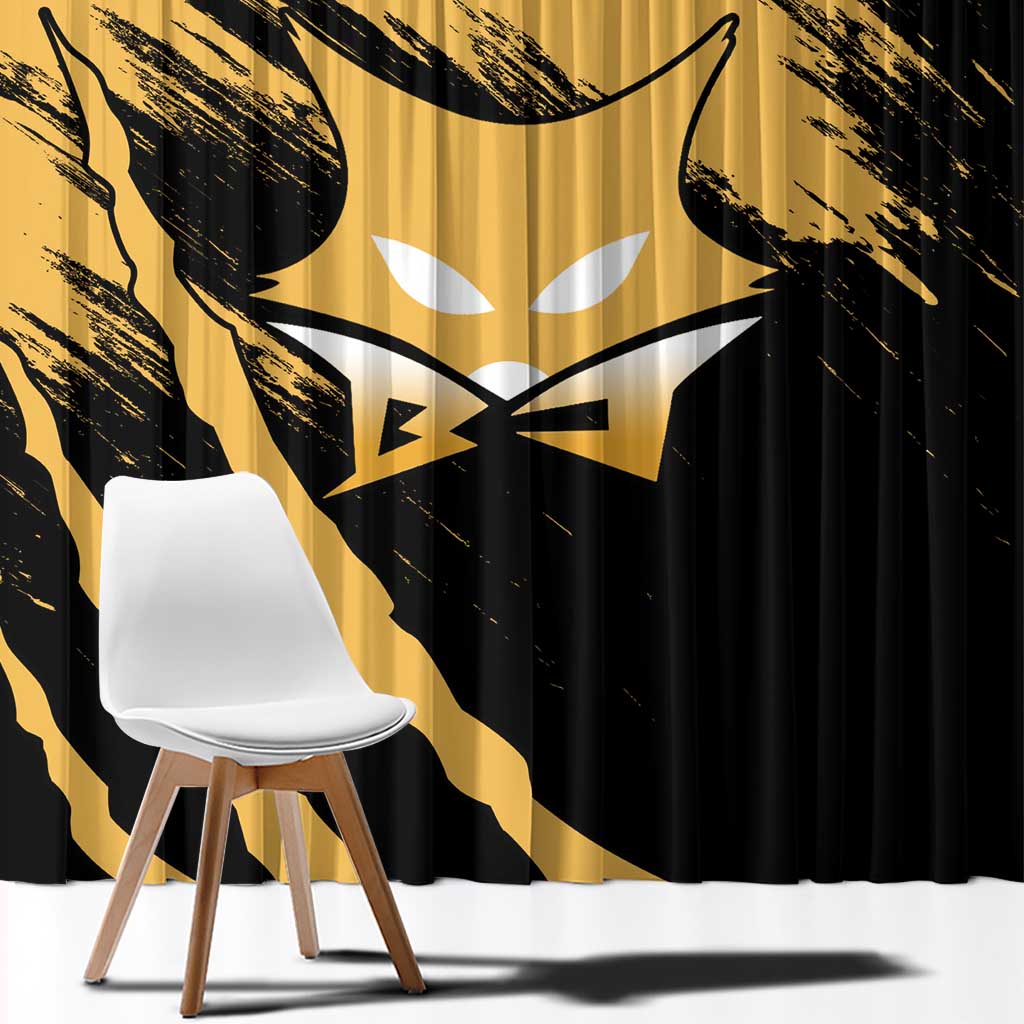 Ghoulish Gengar Window Curtain Anime Style