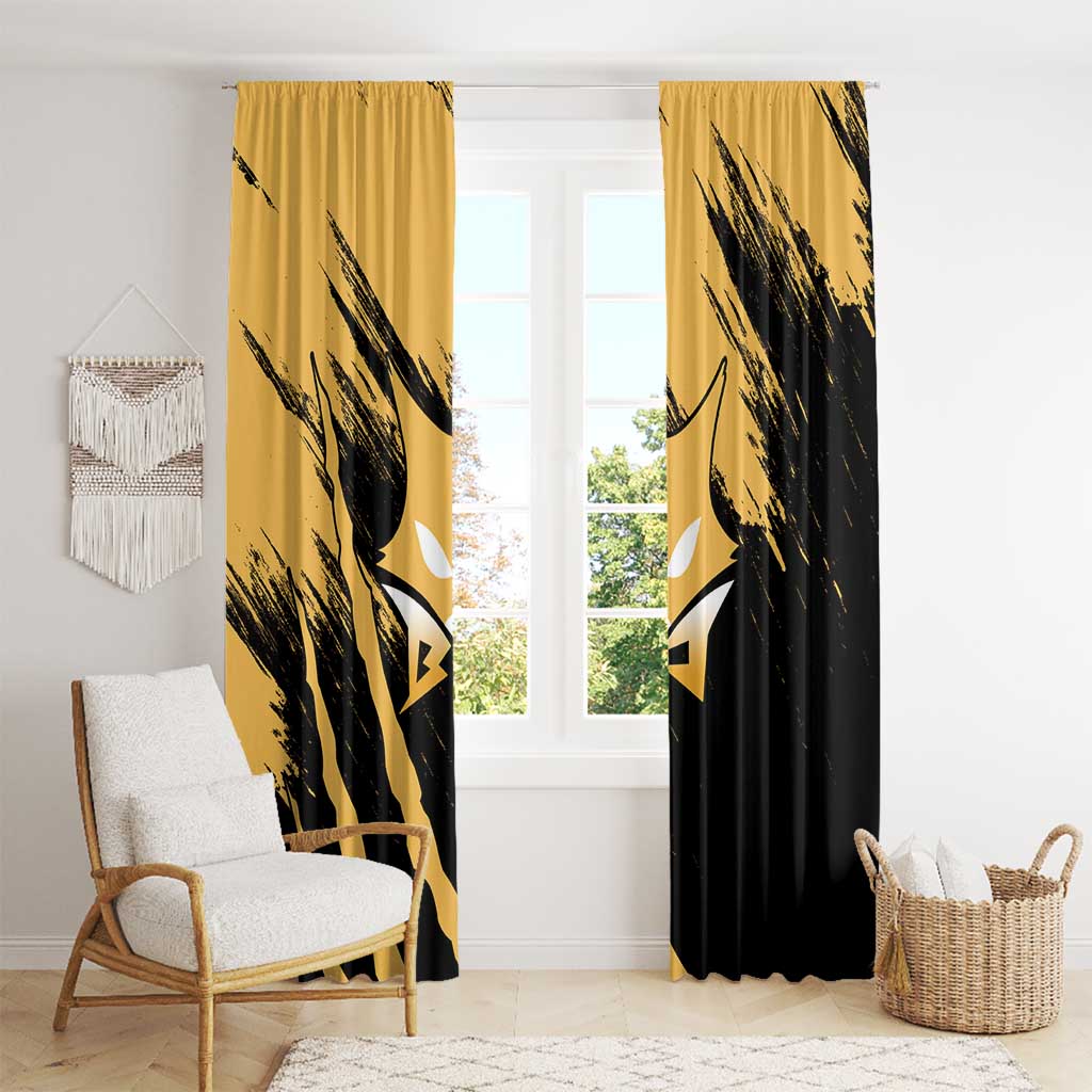 Ghoulish Gengar Window Curtain Anime Style