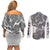 Garou - One Punch Man Couples Matching Off Shoulder Short Dress and Long Sleeve Button Shirt Anime Style