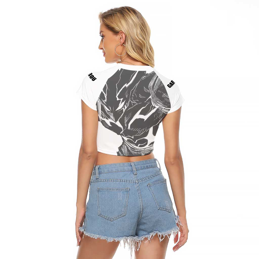 Garou - One Punch Man Raglan Cropped T Shirt Anime Style