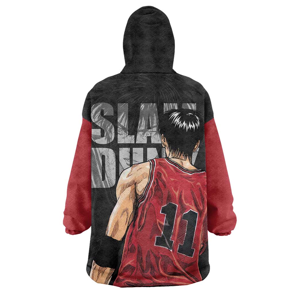Rukawa Kaede - Slam Dunk Wearable Blanket Hoodie Anime Style