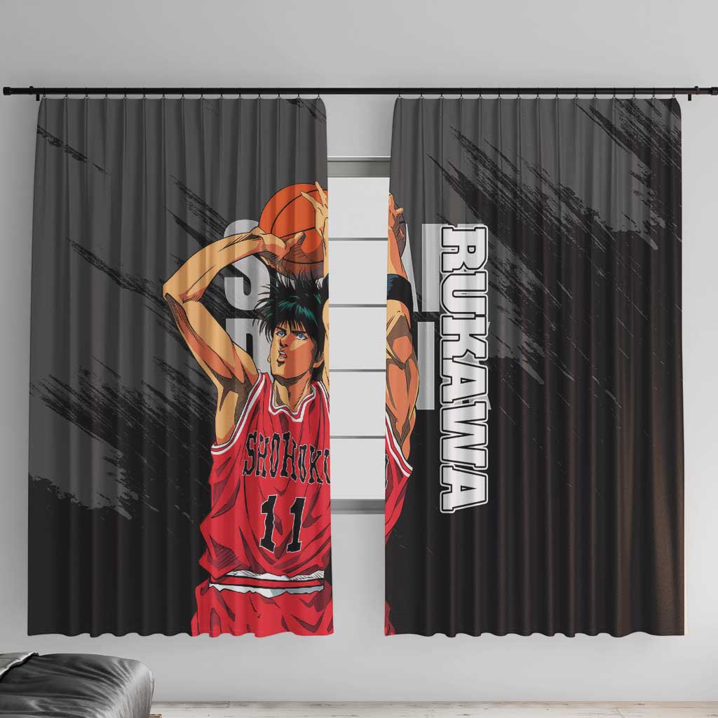 Rukawa Kaede - Slam Dunk Window Curtain Anime Style