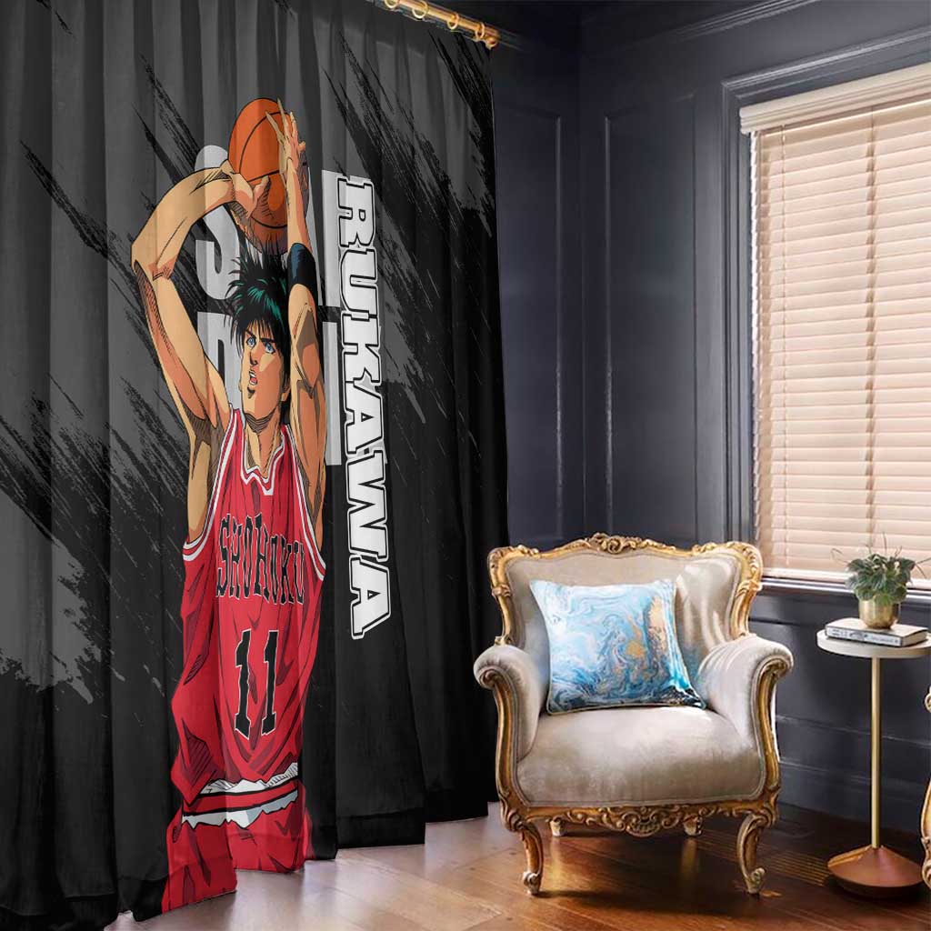 Rukawa Kaede - Slam Dunk Window Curtain Anime Style