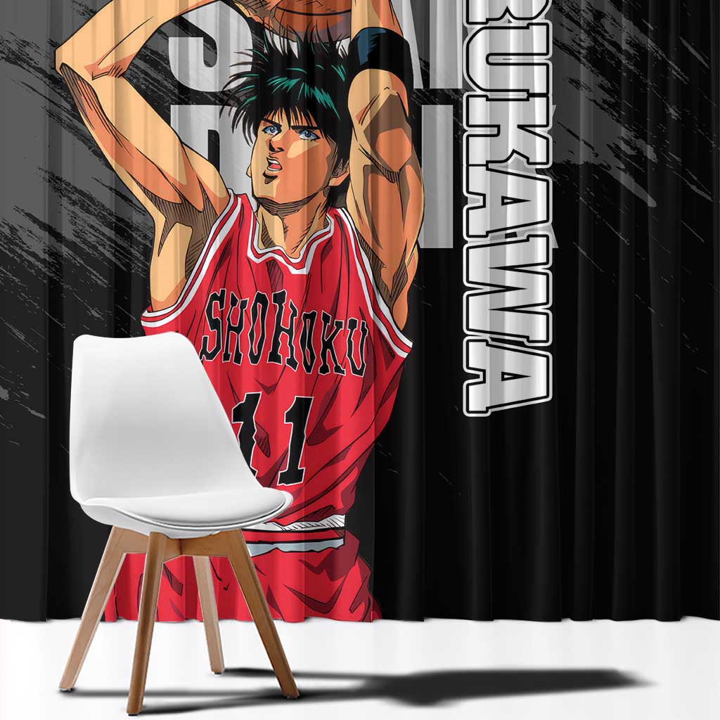 Rukawa Kaede - Slam Dunk Window Curtain Anime Style