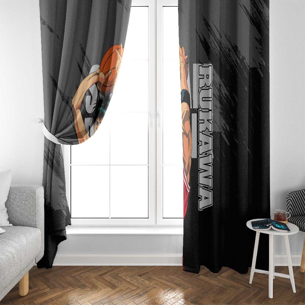 Rukawa Kaede - Slam Dunk Window Curtain Anime Style