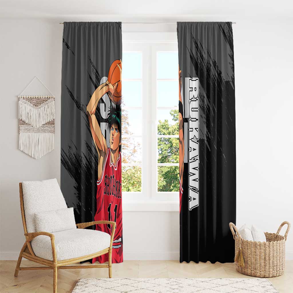 Rukawa Kaede - Slam Dunk Window Curtain Anime Style