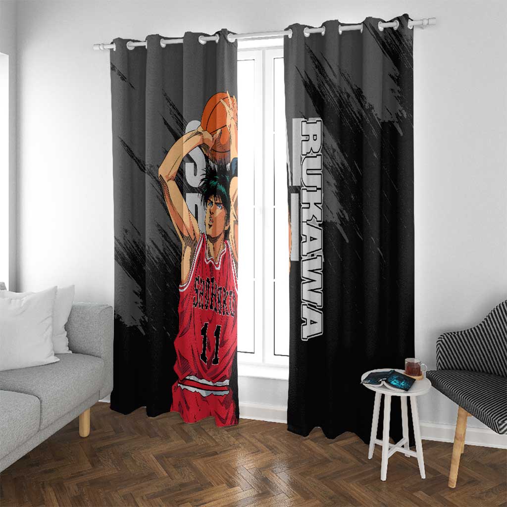 Rukawa Kaede - Slam Dunk Window Curtain Anime Style