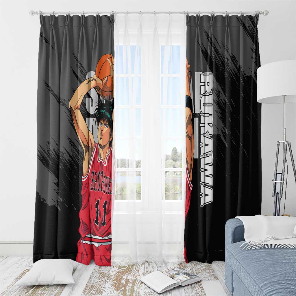 Rukawa Kaede - Slam Dunk Window Curtain Anime Style