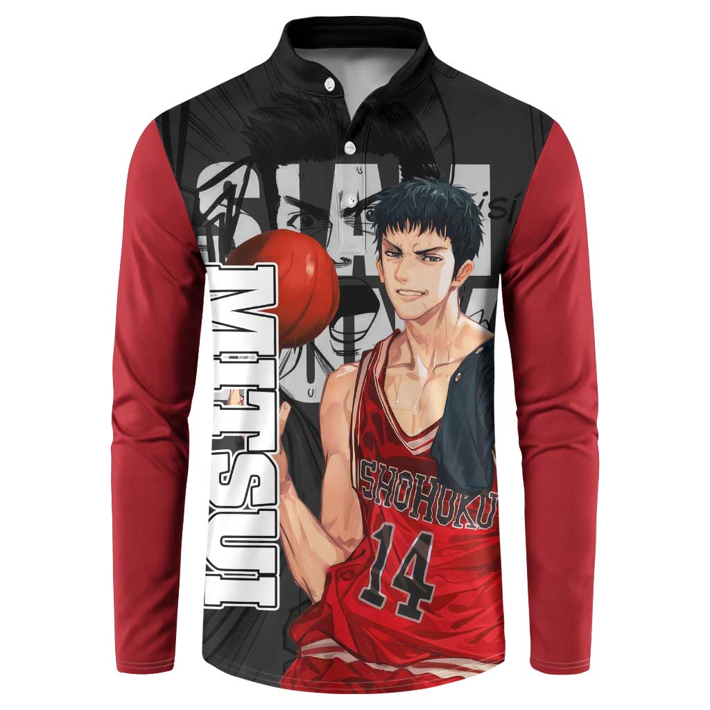 Hisashi Mitsui - Slam Dunk Button Sweatshirt Anime Style