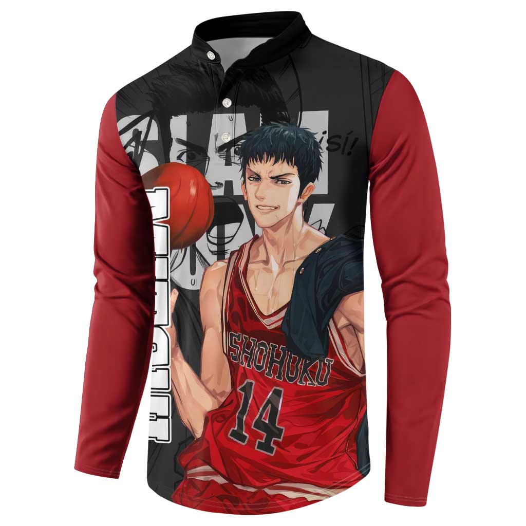 Hisashi Mitsui - Slam Dunk Button Sweatshirt Anime Style