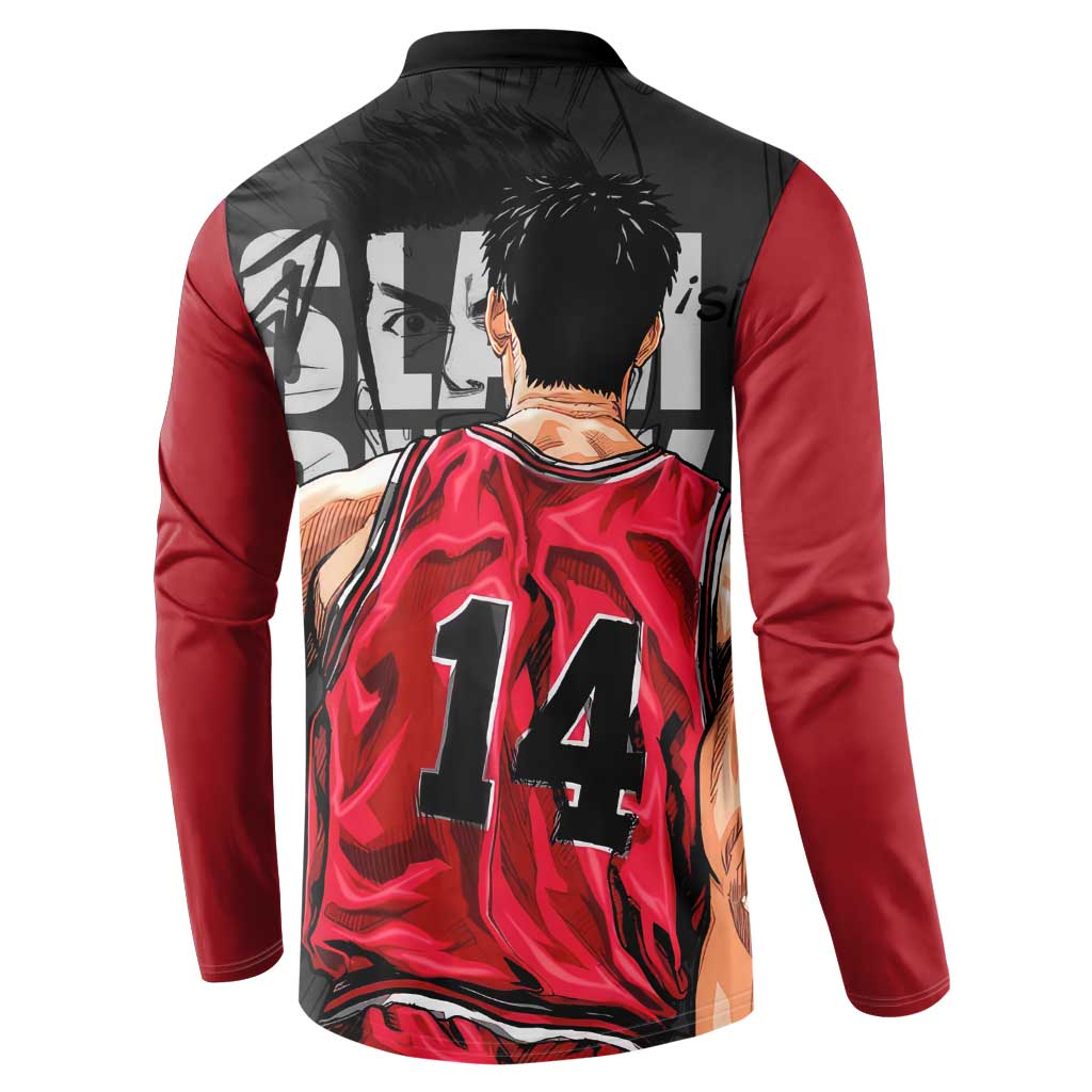 Hisashi Mitsui - Slam Dunk Button Sweatshirt Anime Style
