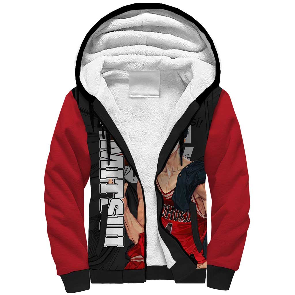 Hisashi Mitsui - Slam Dunk Sherpa Hoodie Anime Style