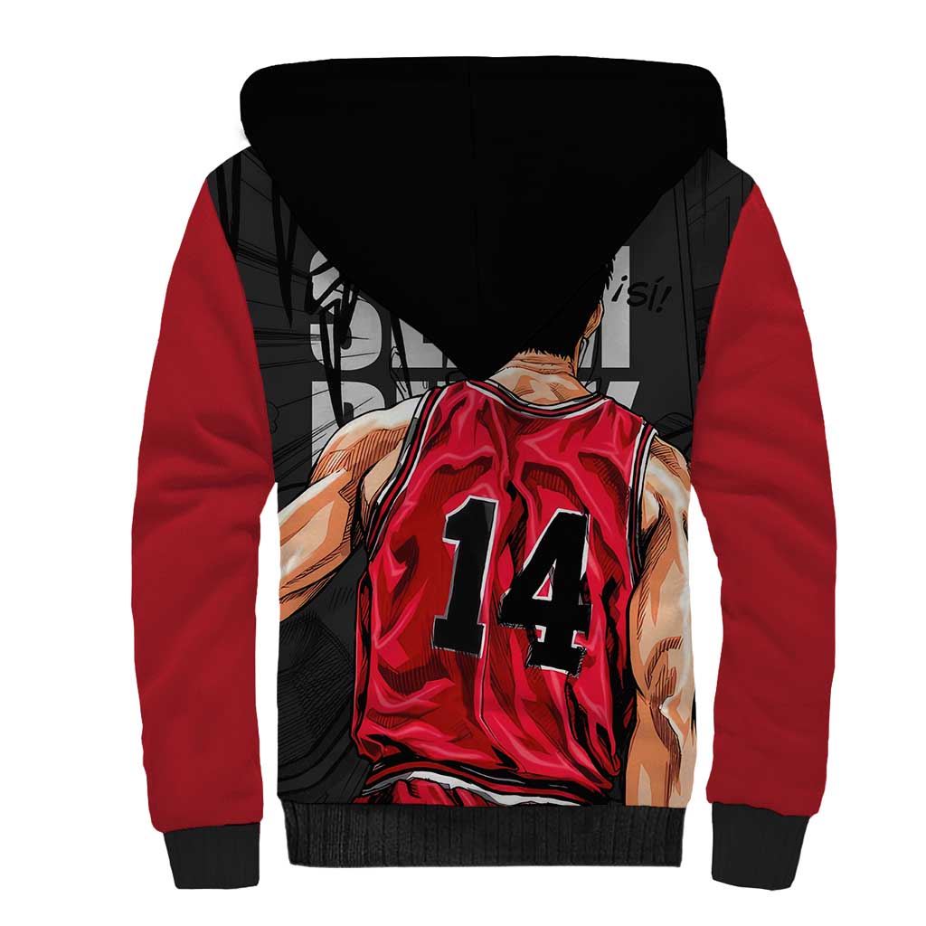 Hisashi Mitsui - Slam Dunk Sherpa Hoodie Anime Style