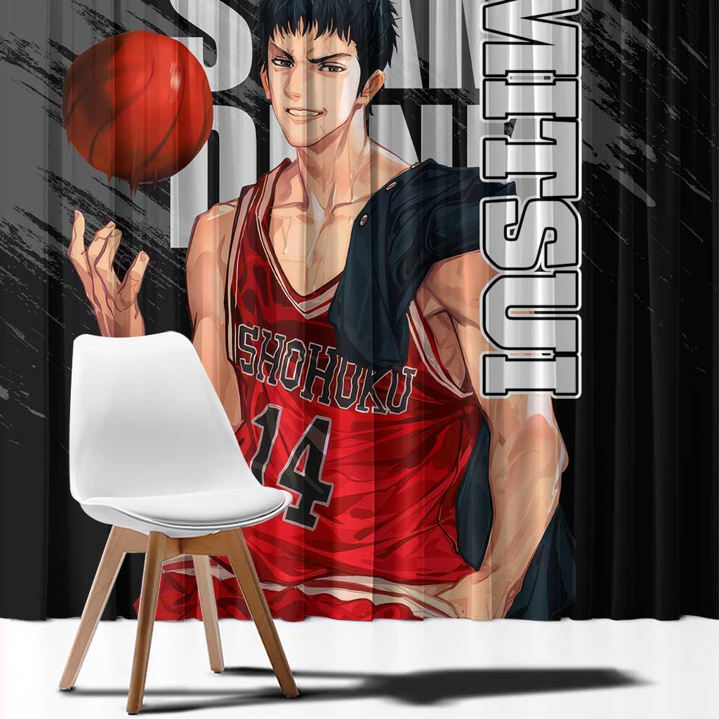 Hisashi Mitsui - Slam Dunk Window Curtain Anime Style