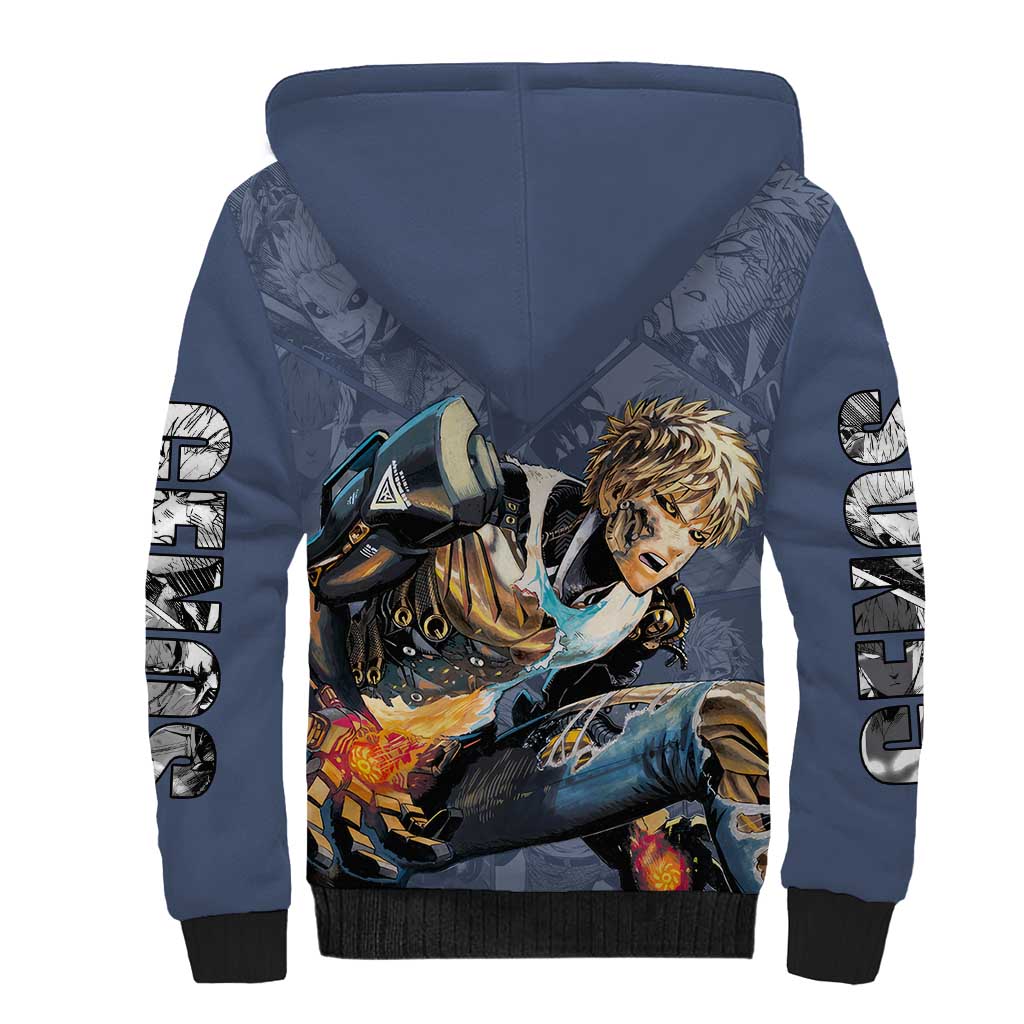Genos - One Punch Man Sherpa Hoodie Anime Style