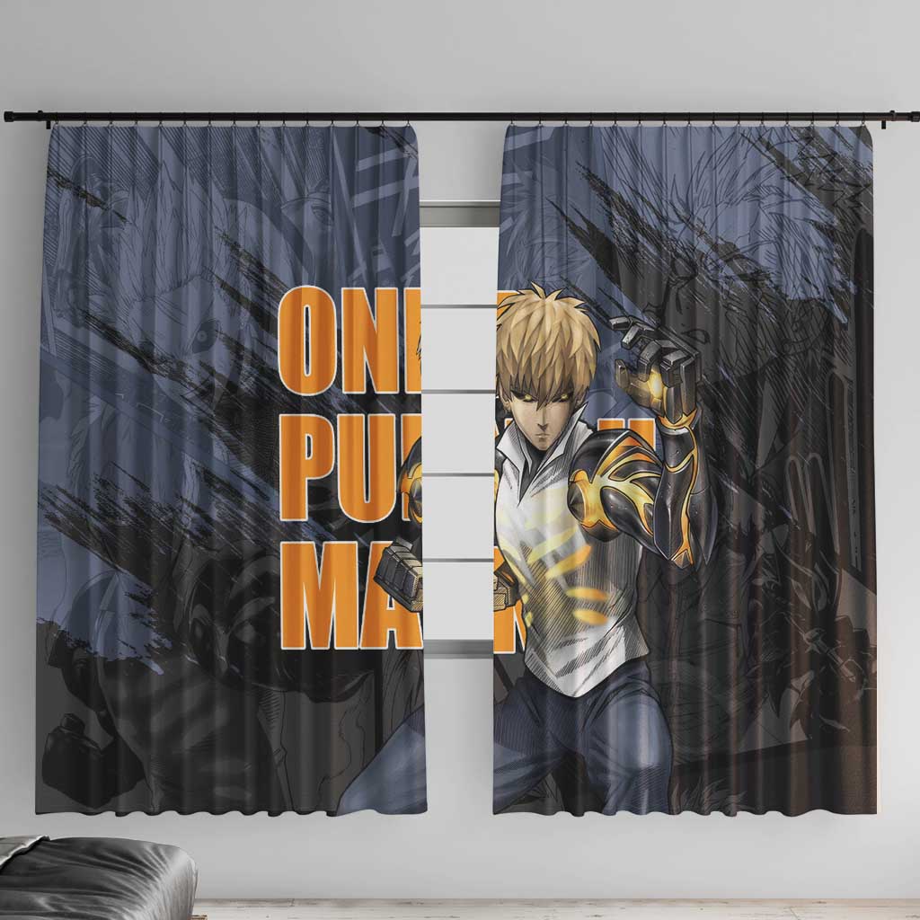 Genos - One Punch Man Window Curtain Anime Style