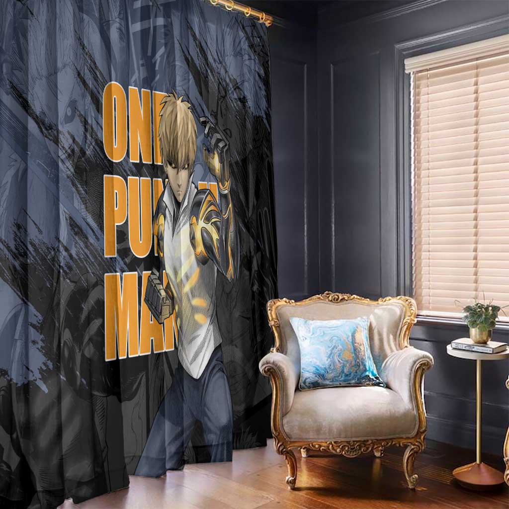 Genos - One Punch Man Window Curtain Anime Style