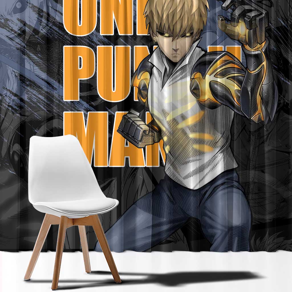 Genos - One Punch Man Window Curtain Anime Style