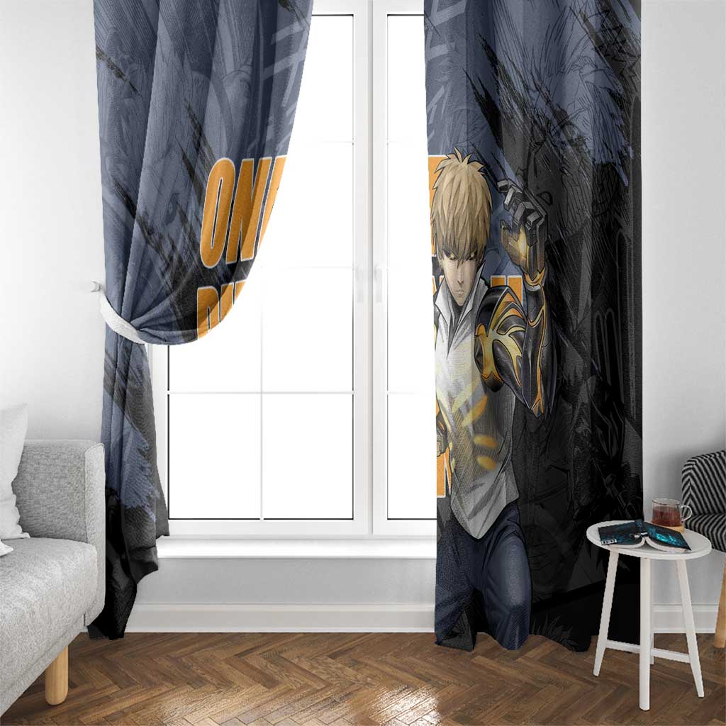 Genos - One Punch Man Window Curtain Anime Style