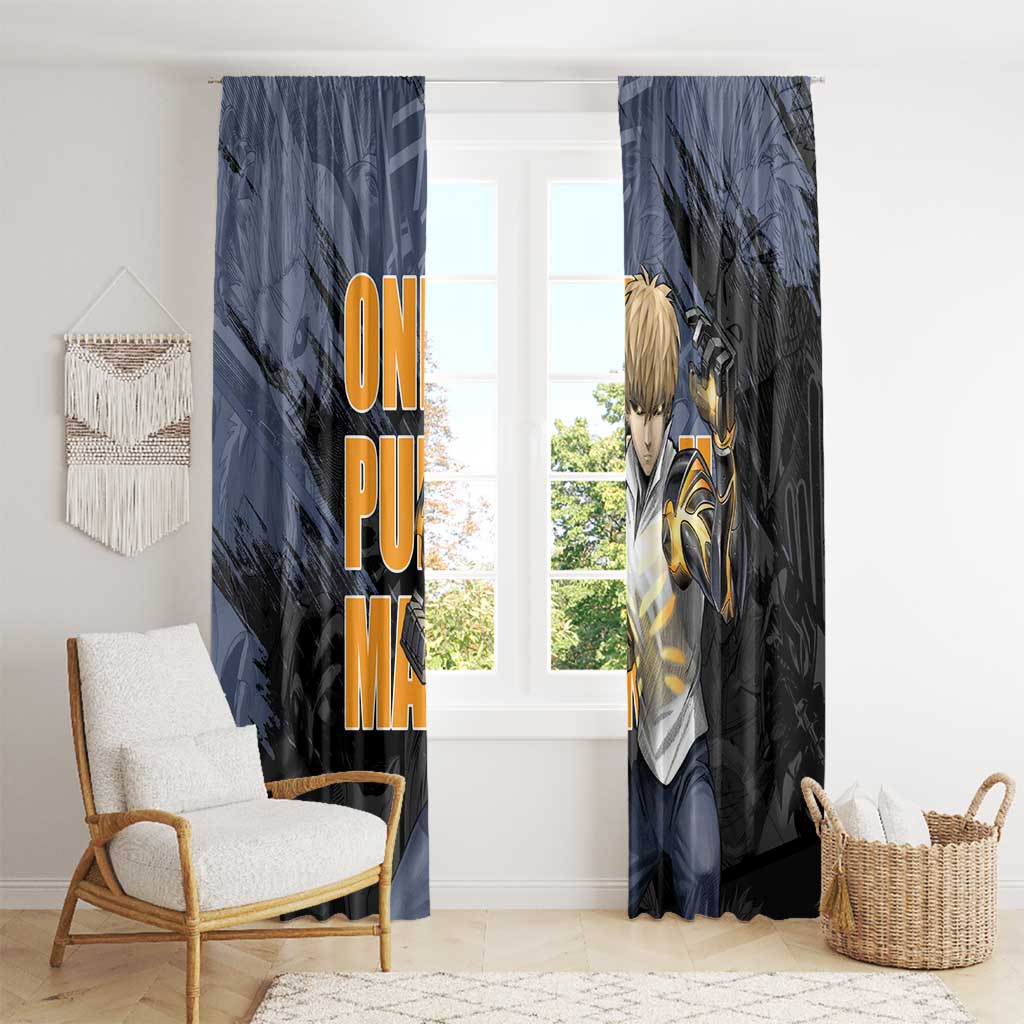Genos - One Punch Man Window Curtain Anime Style