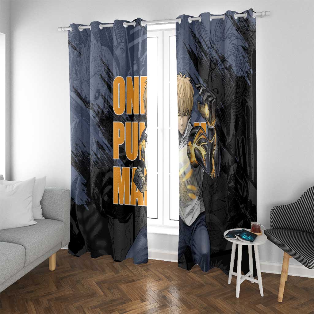 Genos - One Punch Man Window Curtain Anime Style