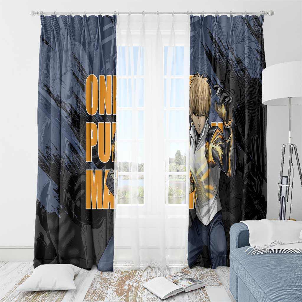 Genos - One Punch Man Window Curtain Anime Style