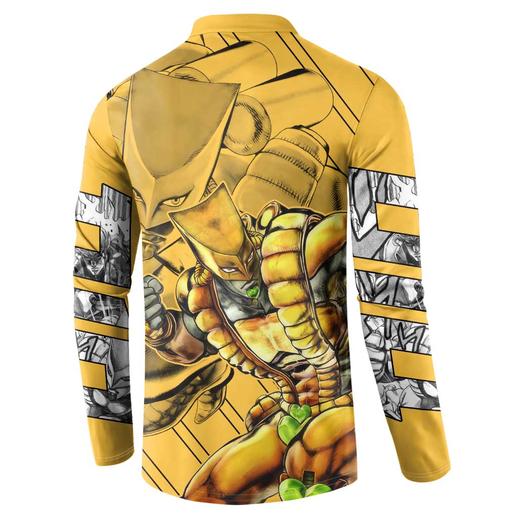 Dio Brando oJo's Bizarre Adventure Button Sweatshirt Anime Style