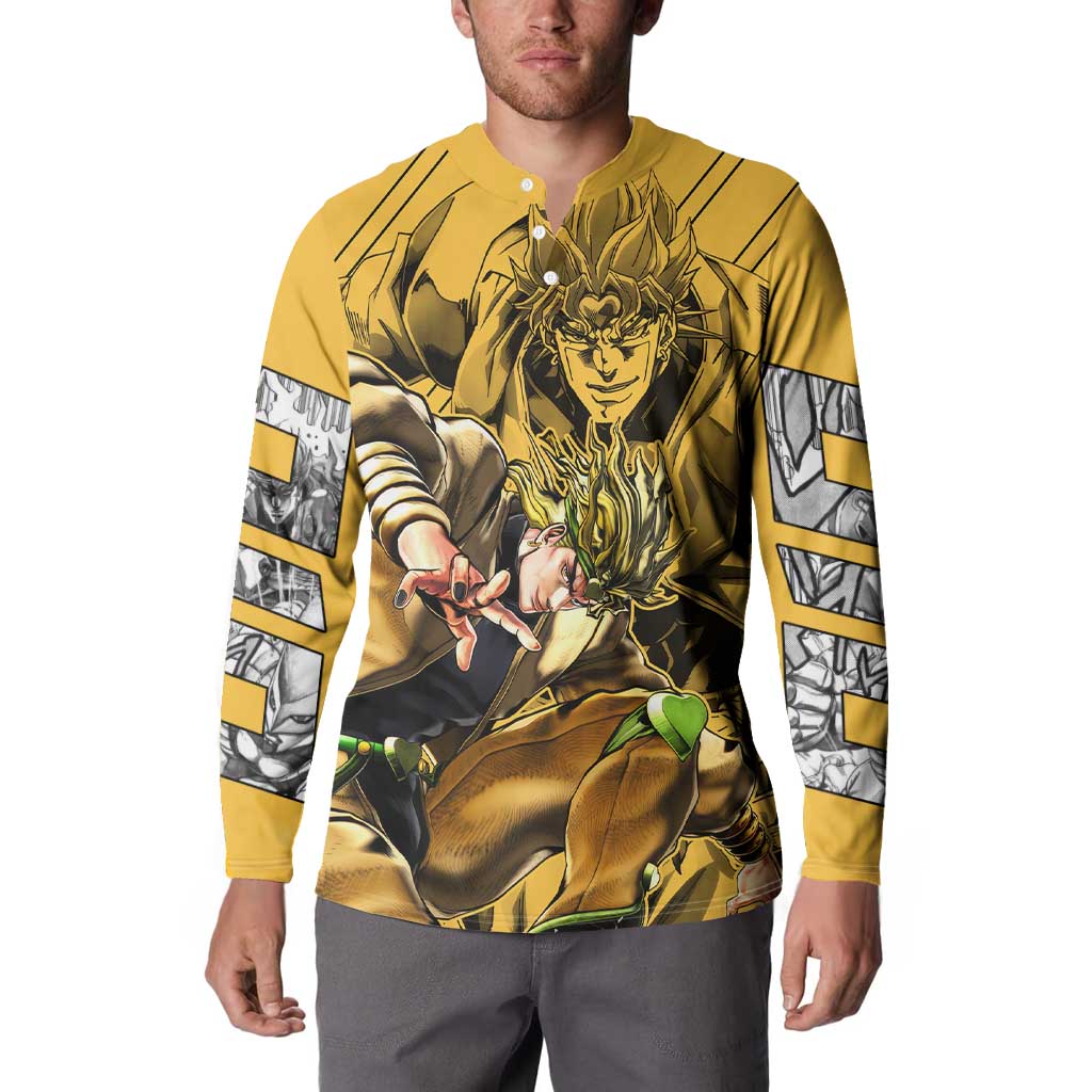 Dio Brando oJo's Bizarre Adventure Button Sweatshirt Anime Style