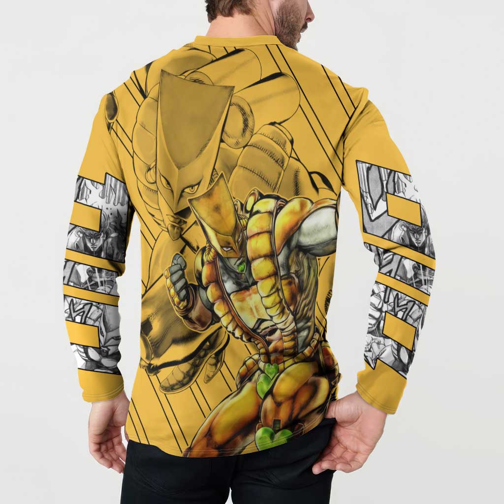 Dio Brando oJo's Bizarre Adventure Button Sweatshirt Anime Style