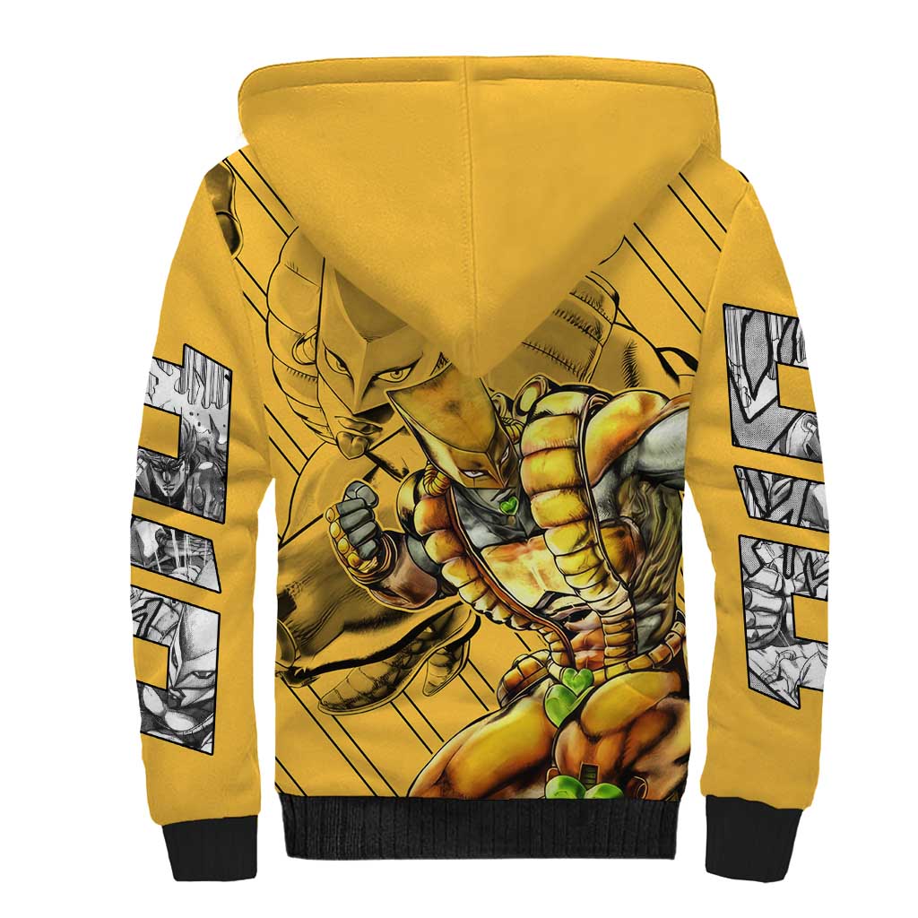 Dio Brando oJo's Bizarre Adventure Sherpa Hoodie Anime Style