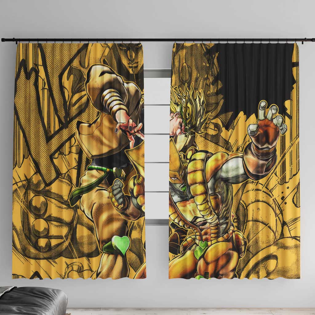 Dio Brando oJo's Bizarre Adventure Window Curtain Anime Style