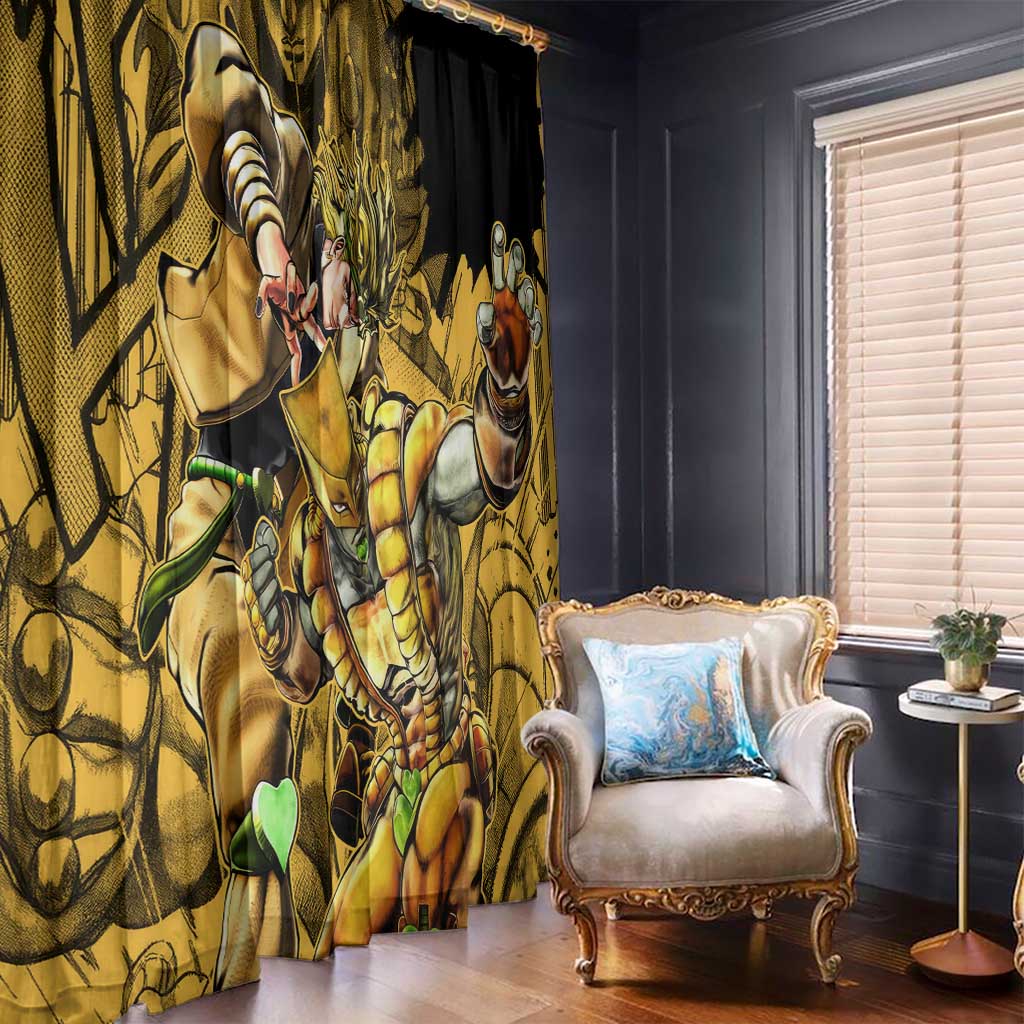 Dio Brando oJo's Bizarre Adventure Window Curtain Anime Style